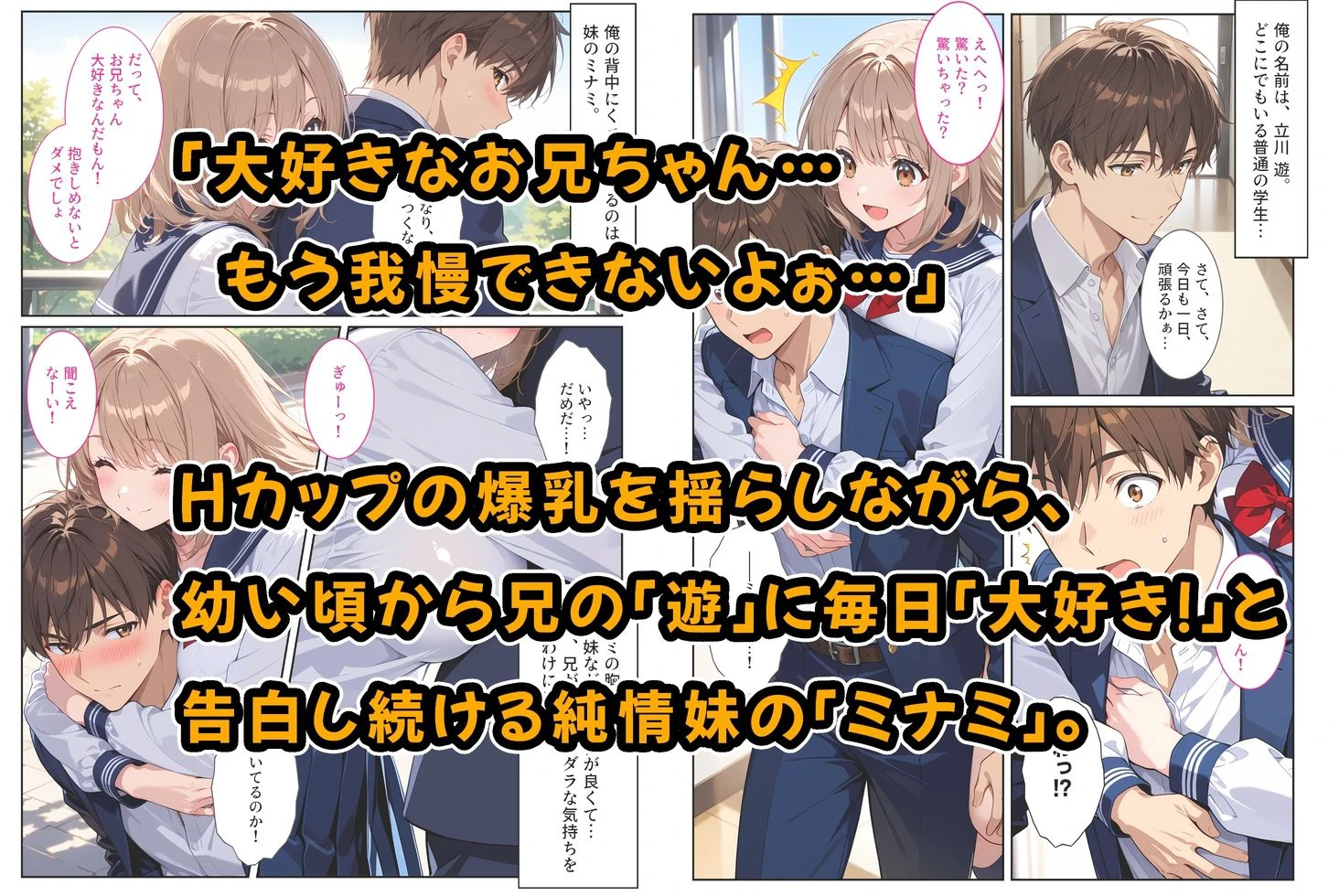 間違って媚薬を飲んで発情しちゃった爆乳妹が大好きな兄に中出しおねだりしてきた! 2ページ