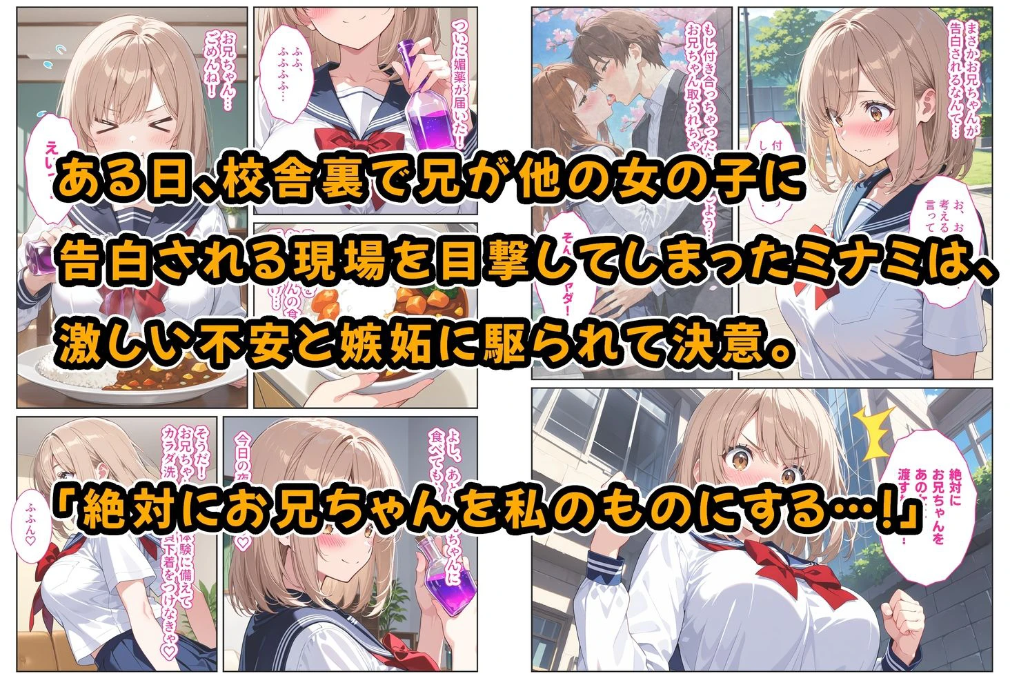 間違って媚薬を飲んで発情しちゃった爆乳妹が大好きな兄に中出しおねだりしてきた! 4ページ