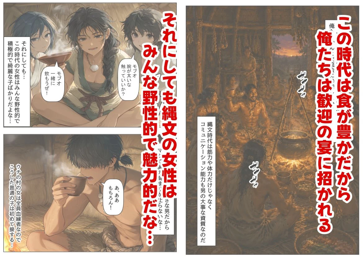 縄文時代に俺が転生したら、性風習が叡智すぎた件 4ページ