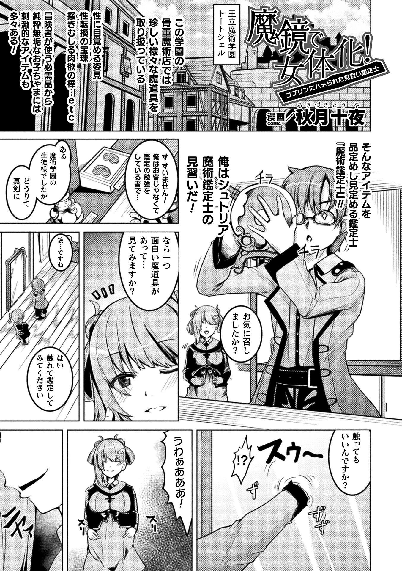 魔鏡で女体化！ ゴブリンにハメられた見習い鑑定士【単話】 エロ漫画 無料