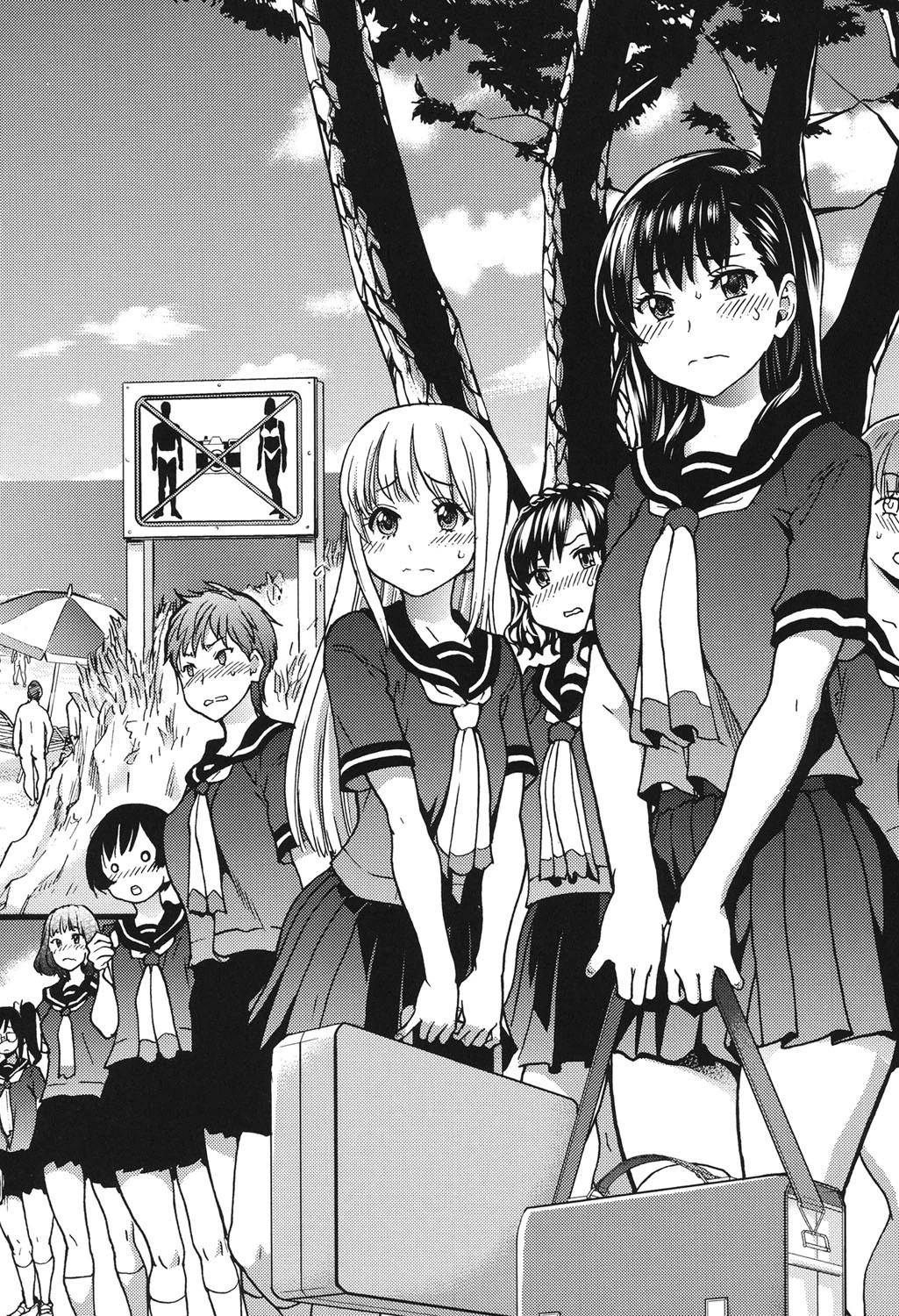 ヌーディストビーチに修学旅行で！！ 3ページ