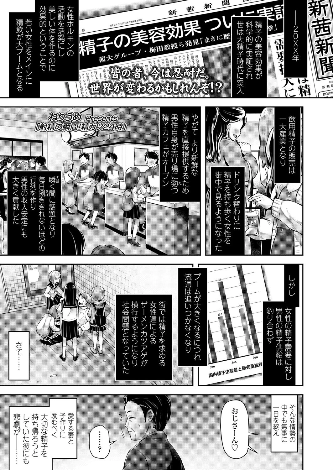 射精の瞬間！精カツ24時 ねりうめ