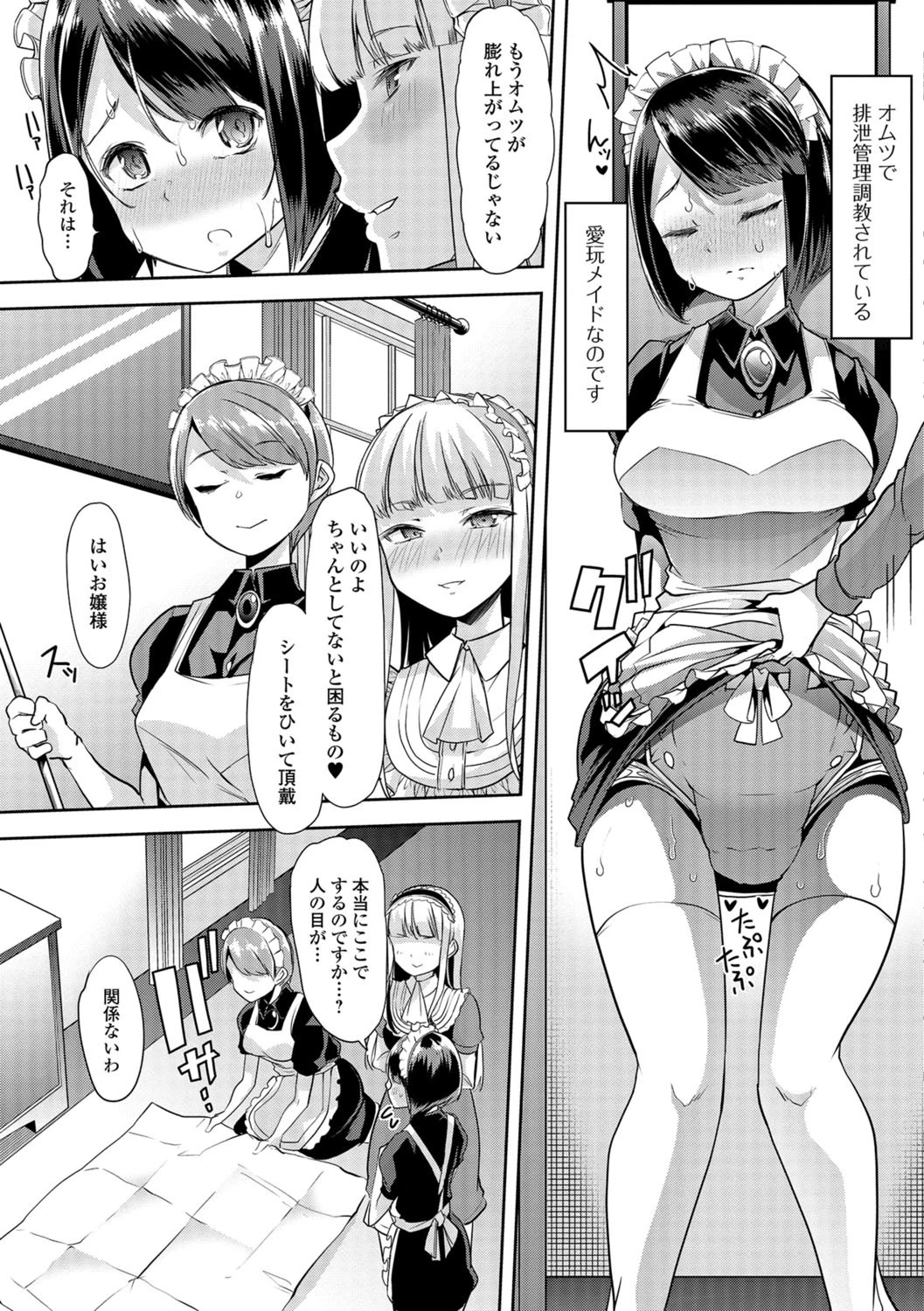 愛玩メイドのおもらし日記 3ページ