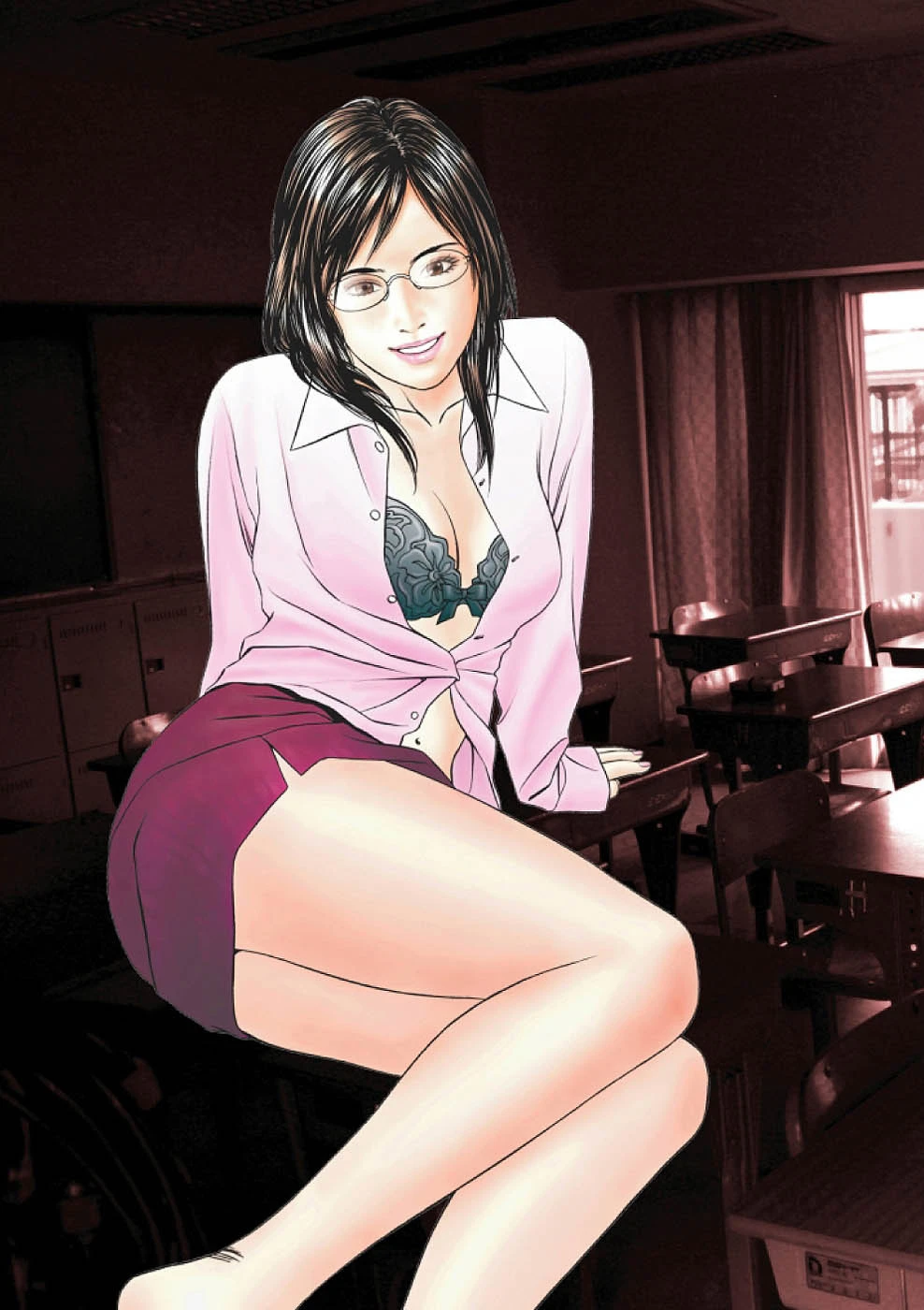 女教師堕ちる 4ページ