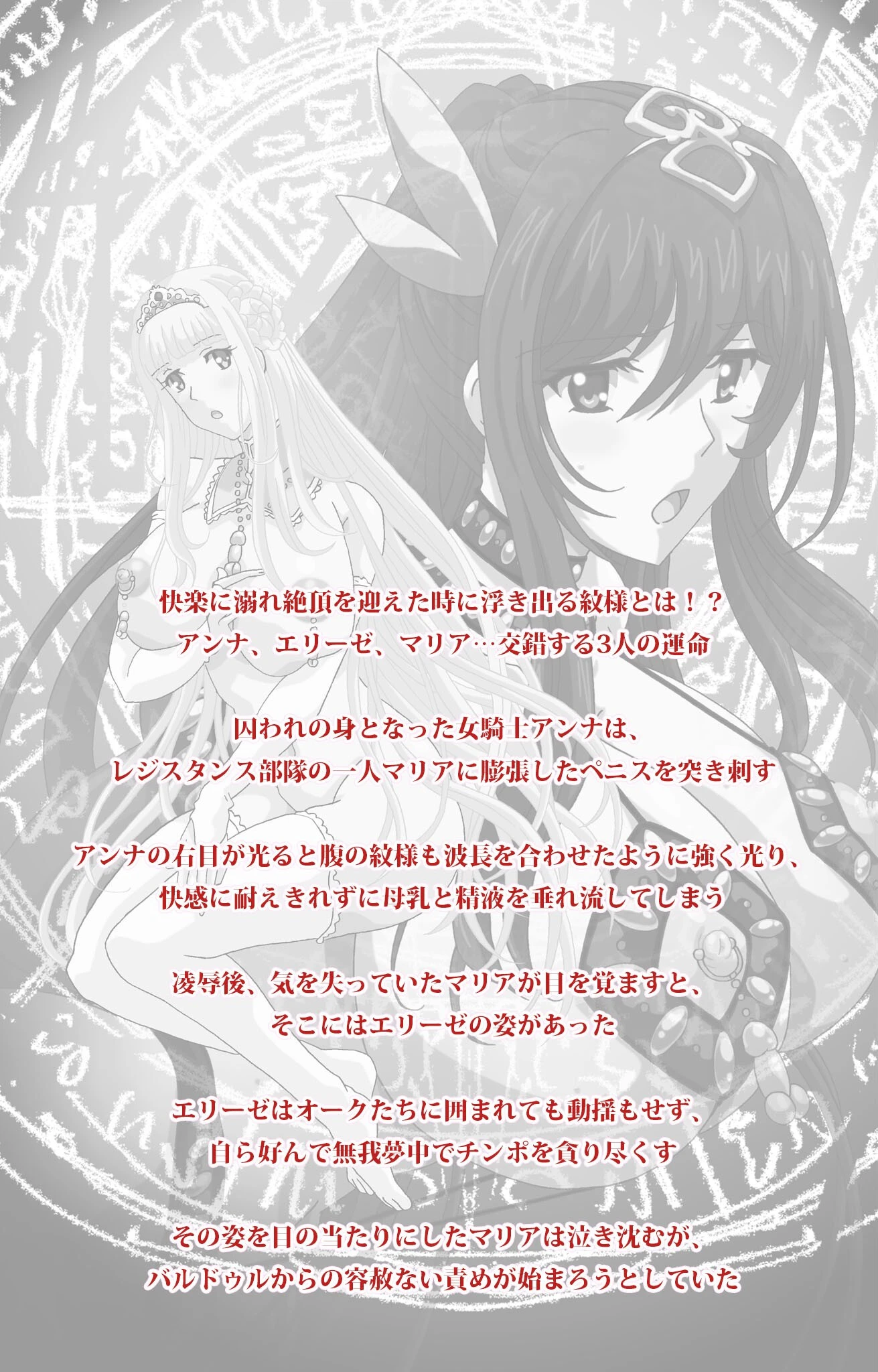 続・王女&女騎士wド下品露出 〜恥辱の見世物奴●〜 後編【フルカラー成人版】 2ページ