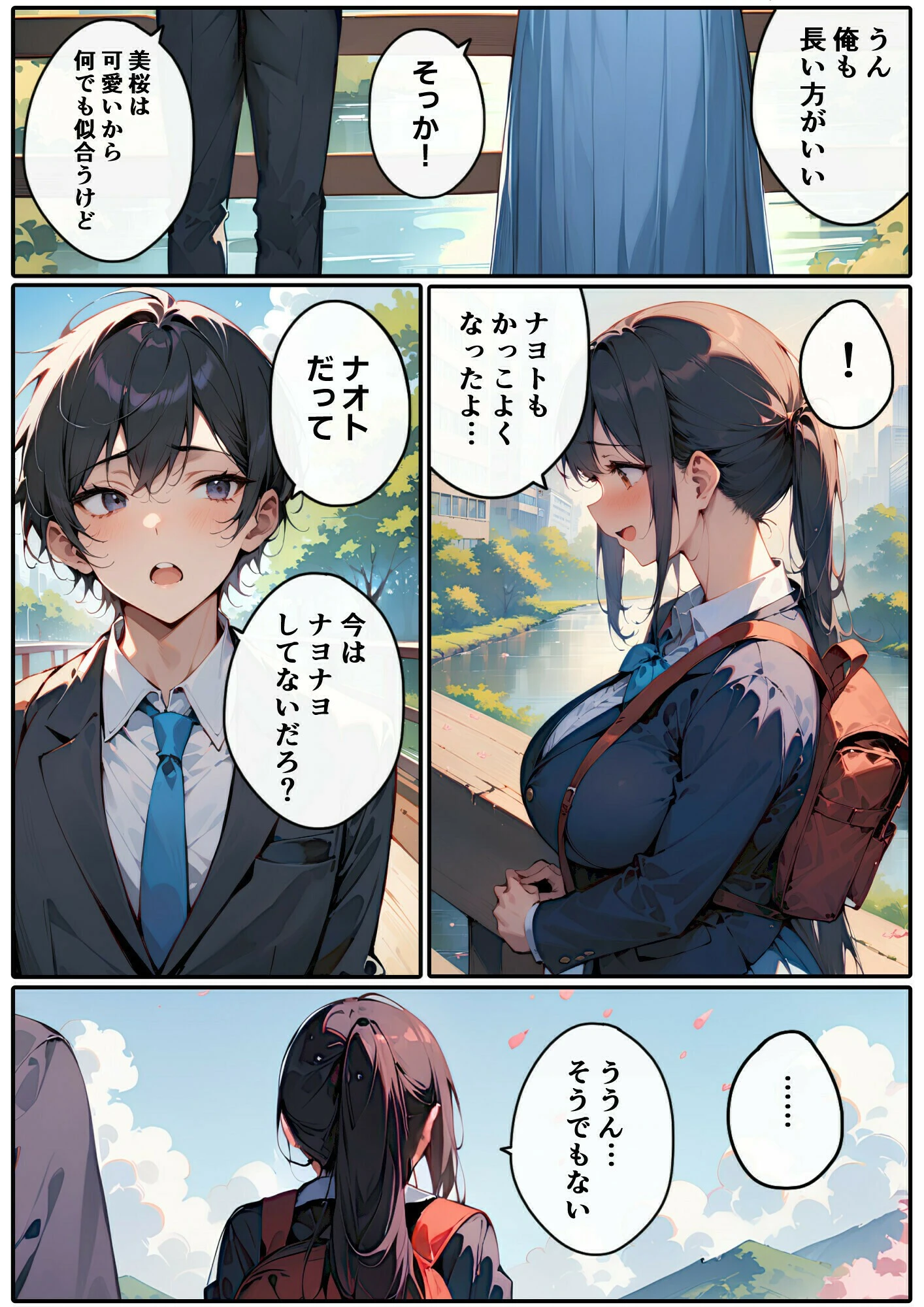 幼なじみの長いスカートが日に日に短くなってしまう話 4ページ