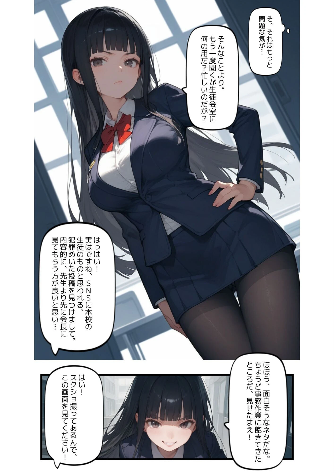 催●アプリでウザい妹と恐怖の生徒会長を支配する話 16ページ