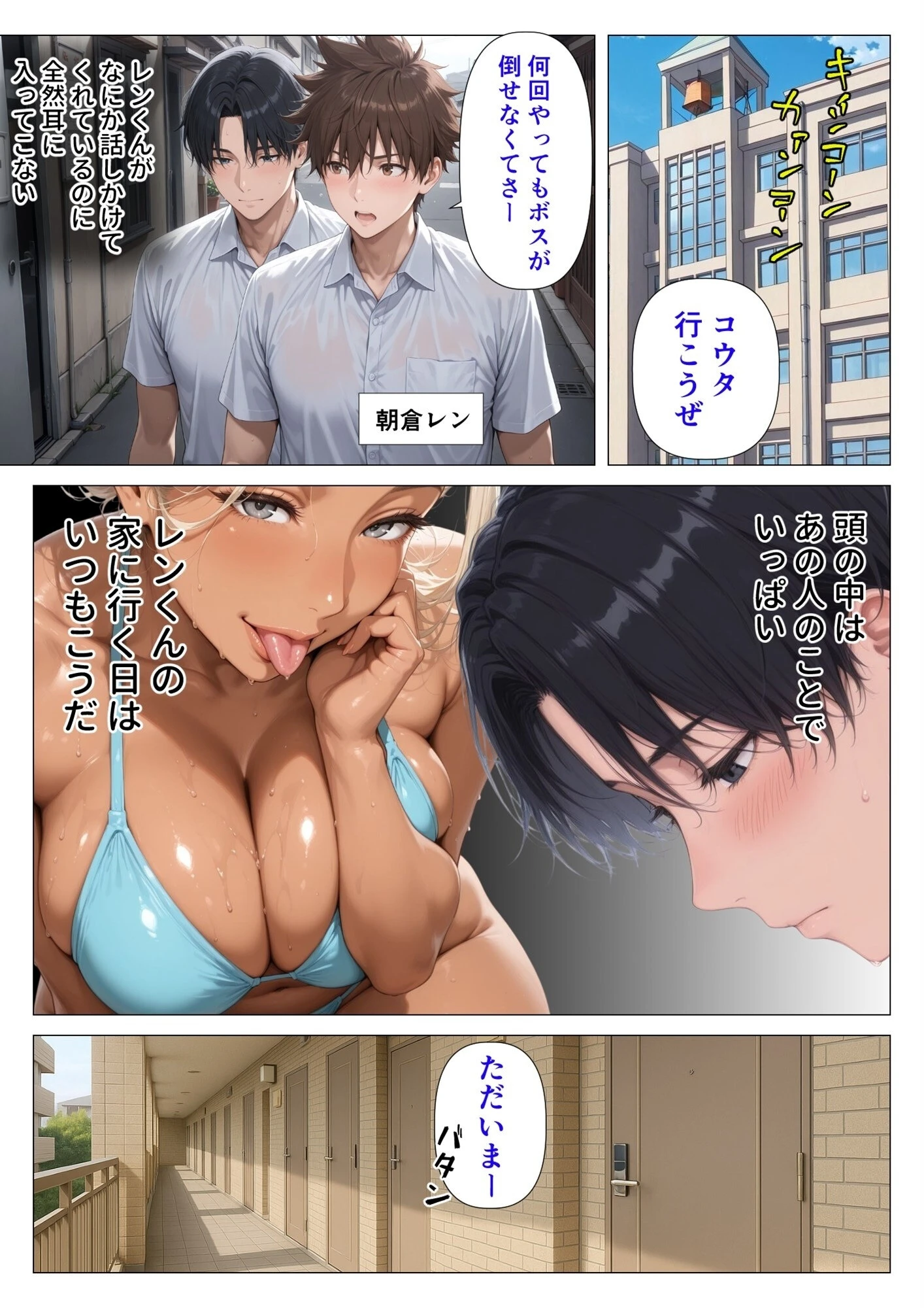 【棒消し版】人妻マンションの性活 3ページ