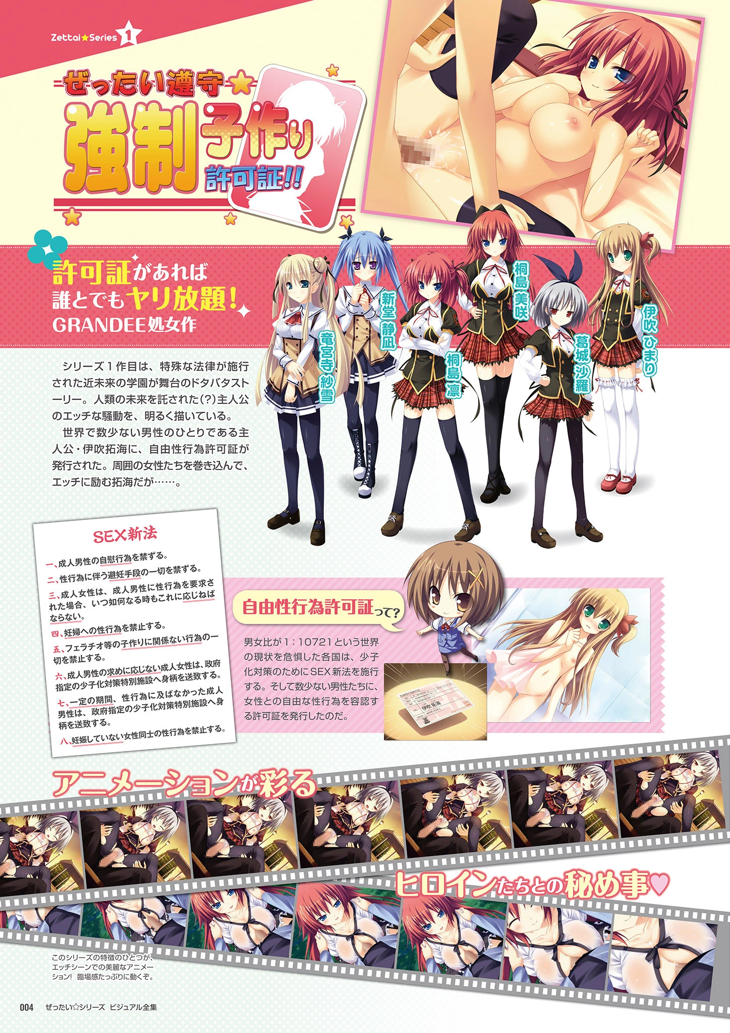 ぜったい☆シリーズ ビジュアル全集 6ページ