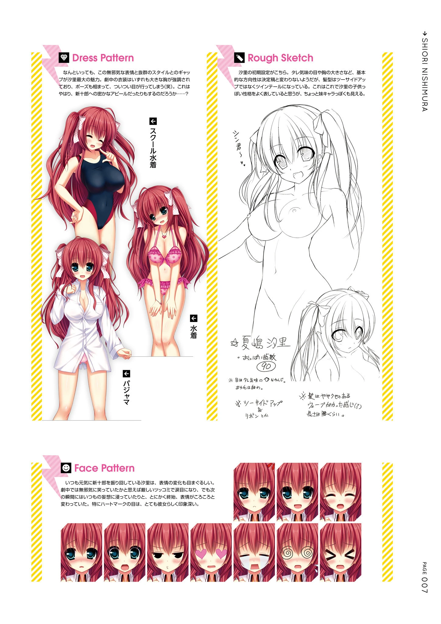 ナマイキデレーション ビジュアルファンブック 9ページ