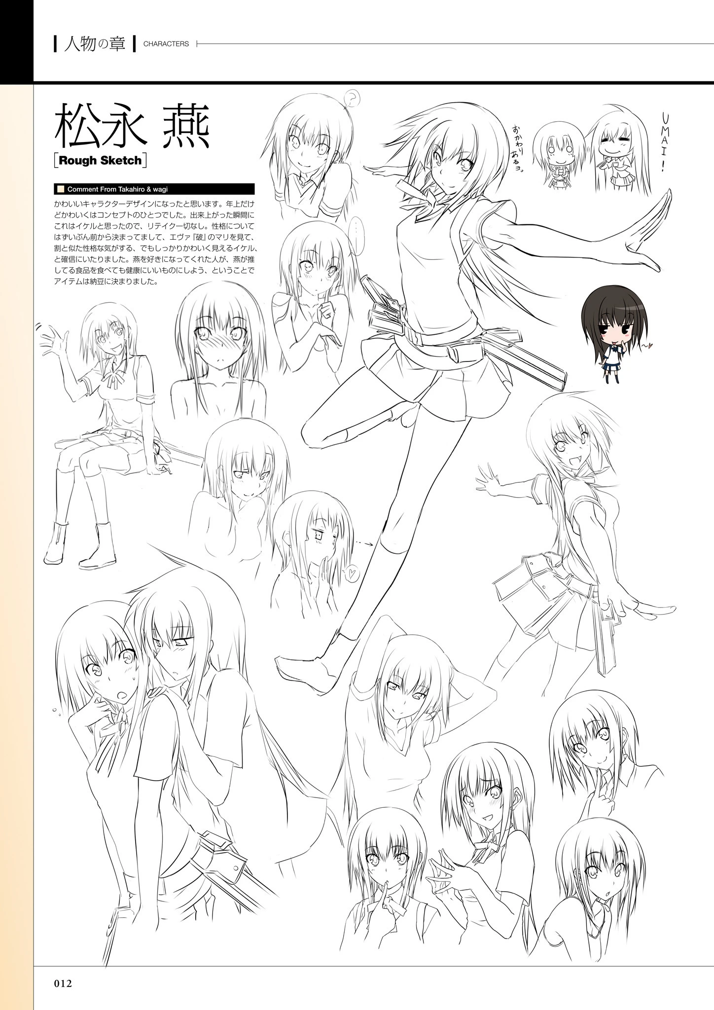 真剣で私に恋しなさい！ S ビジュアルファンブック 14ページ