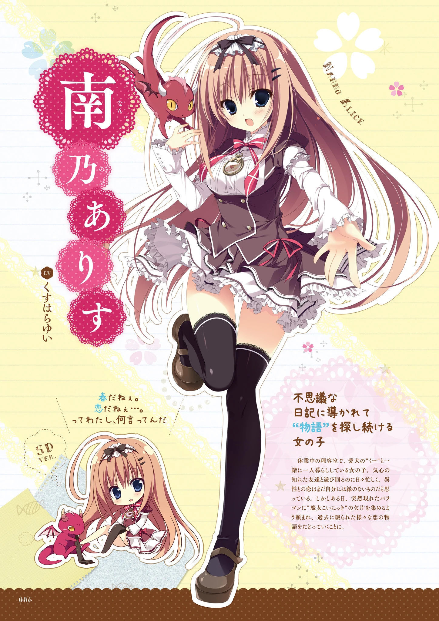 魔女こいにっき ビジュアルファンブック 8ページ