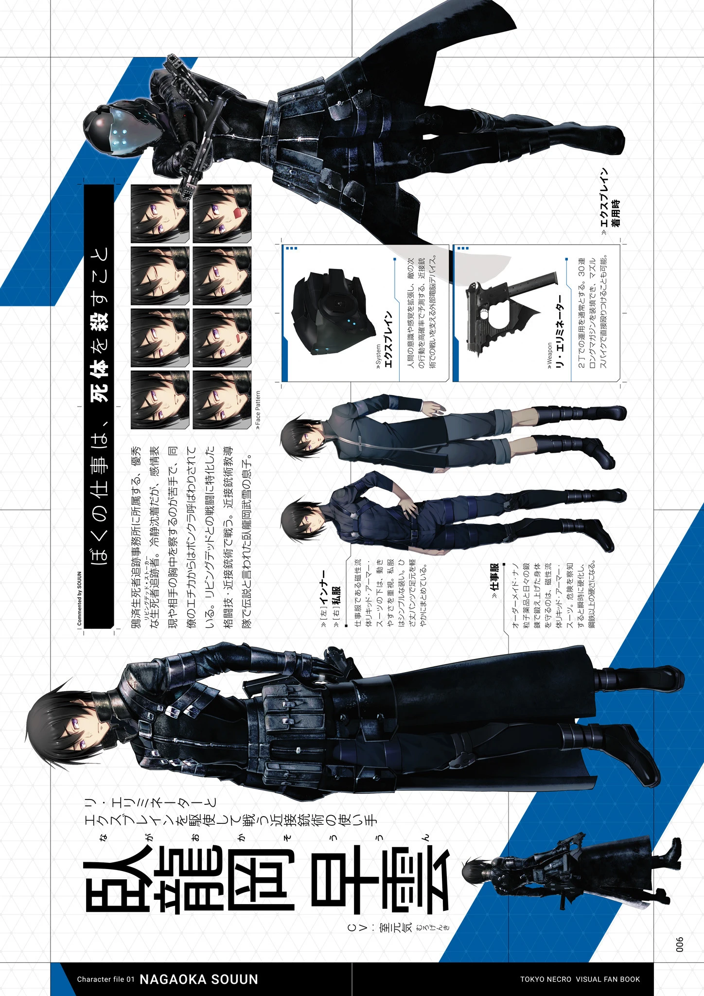 凍京NECRO＜トウキョウ・ネクロ＞ ビジュアルファンブック 8ページ