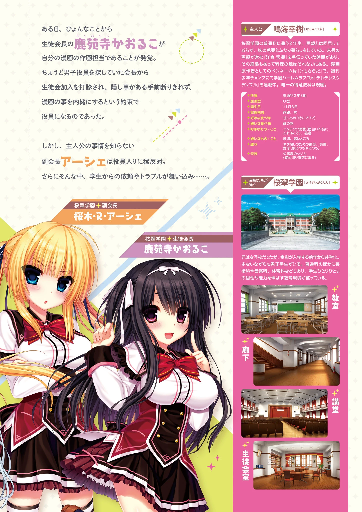 ワガママハイスペック ビジュアルファンブック 5ページ