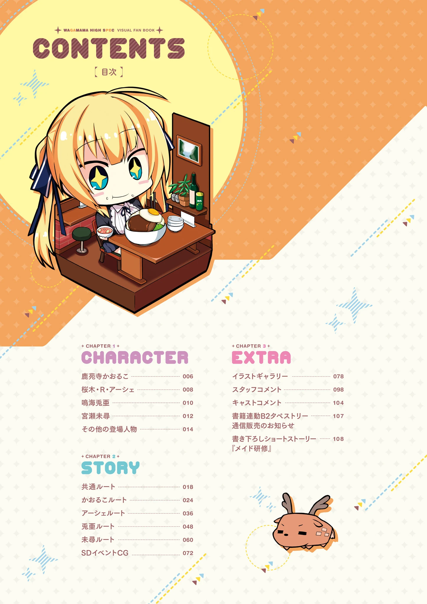 ワガママハイスペック ビジュアルファンブック 6ページ