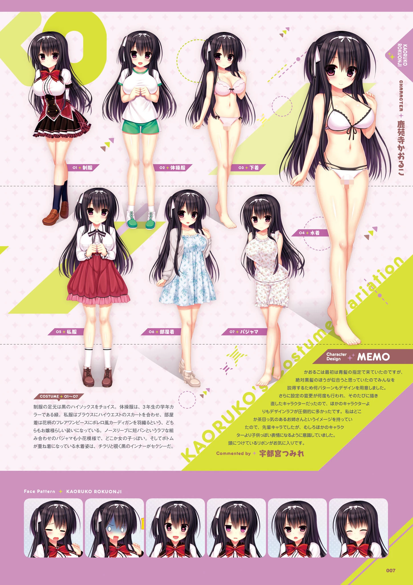 ワガママハイスペック ビジュアルファンブック 9ページ