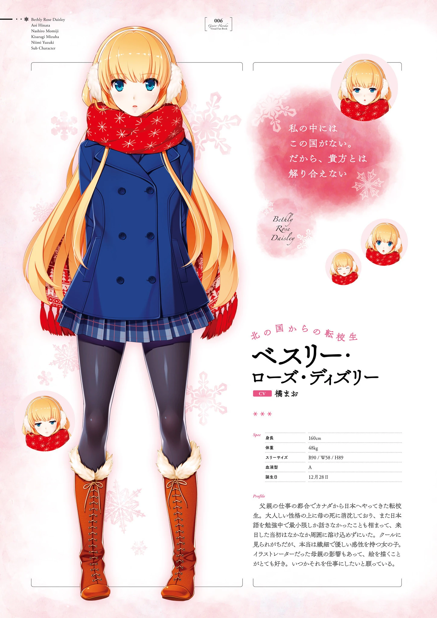 銀色、遥か ビジュアルファンブック 8ページ