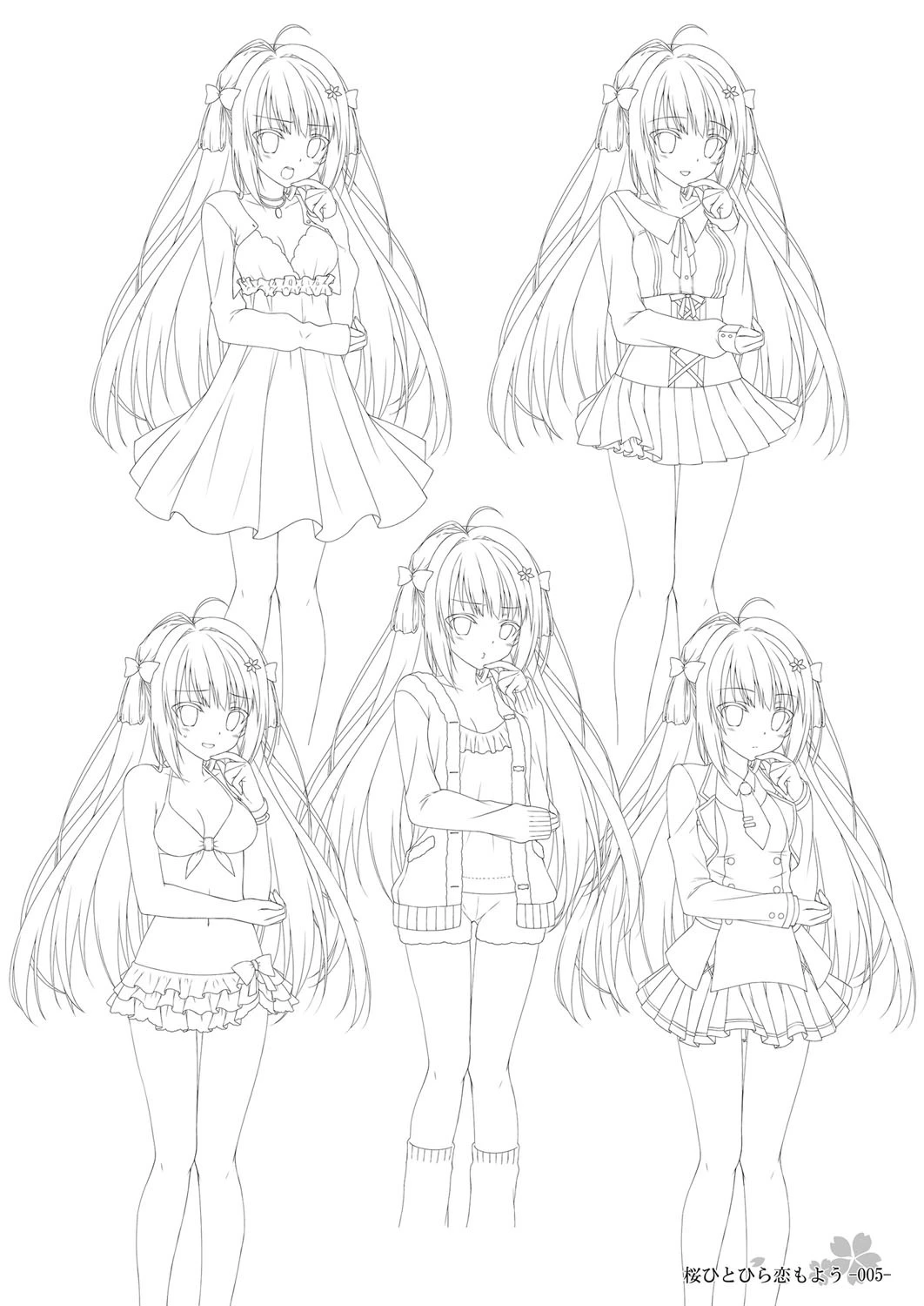 桜ひとひら恋もよう Original Picture Collection 5ページ