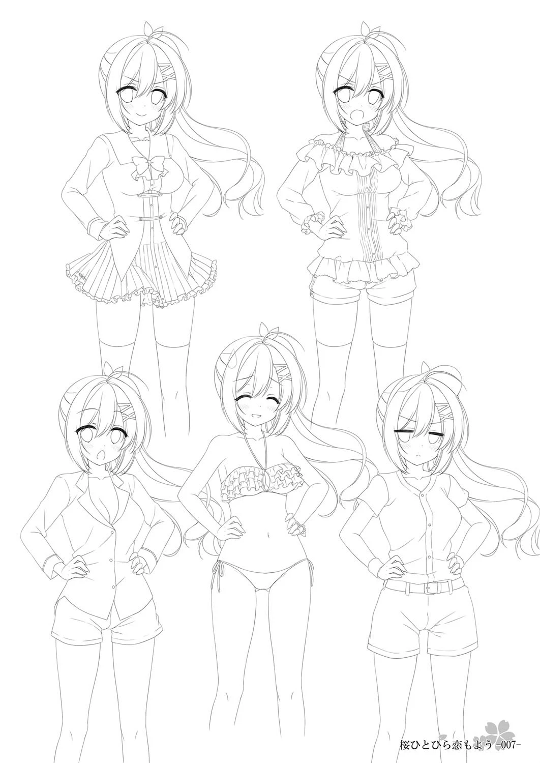 桜ひとひら恋もよう Original Picture Collection 7ページ