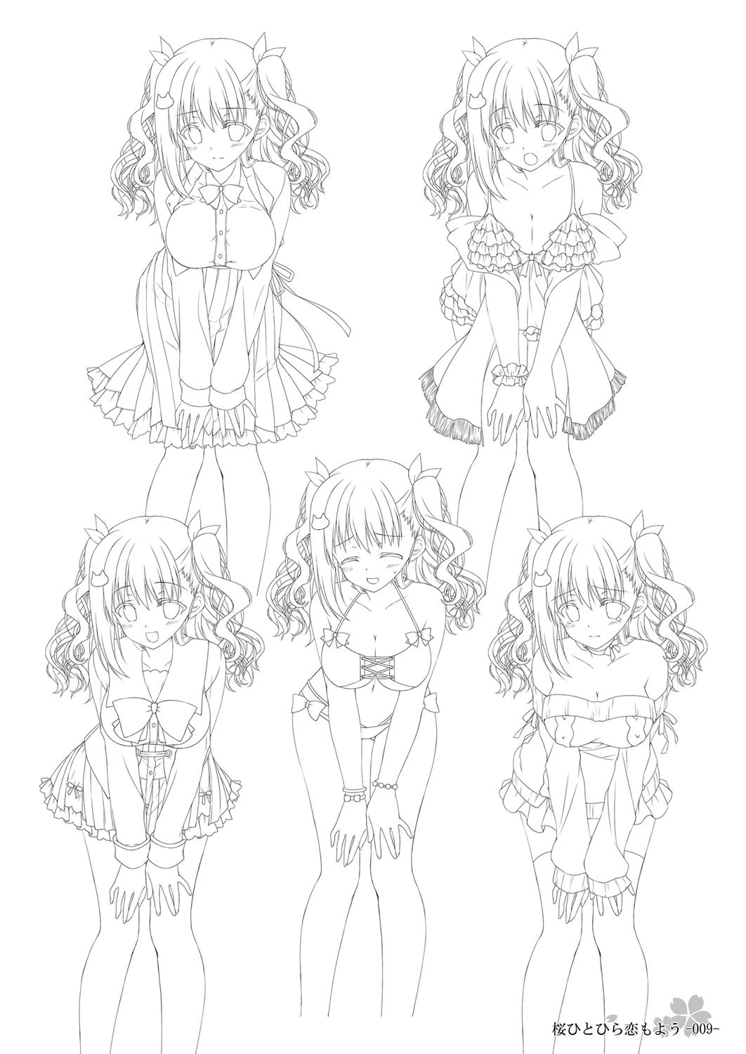 桜ひとひら恋もよう Original Picture Collection 9ページ