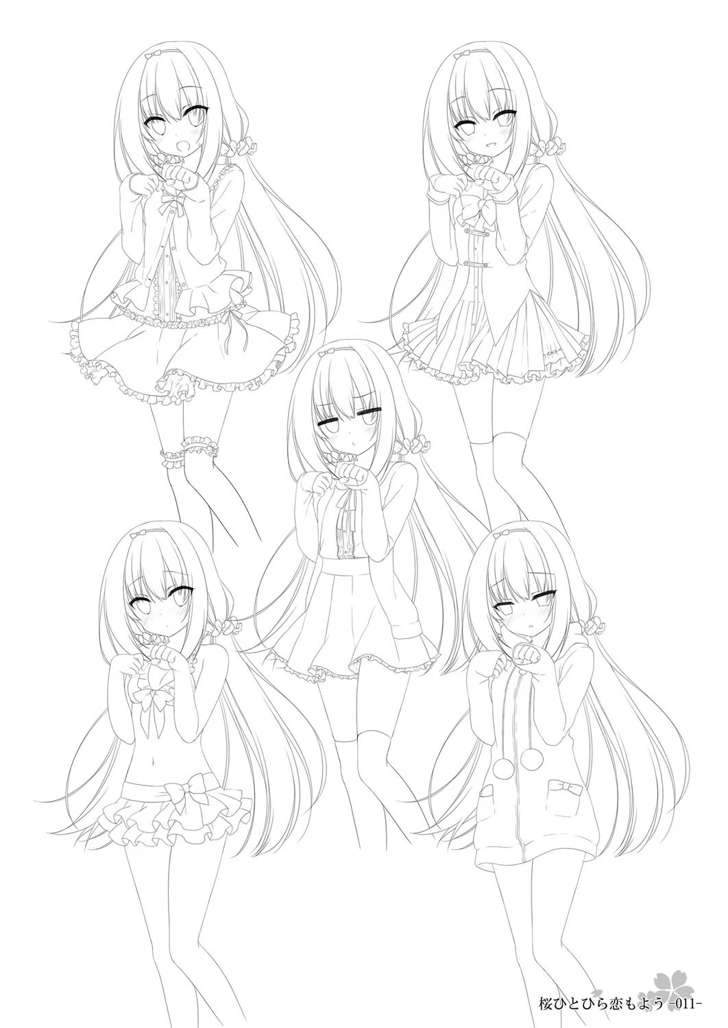 桜ひとひら恋もよう Original Picture Collection 11ページ