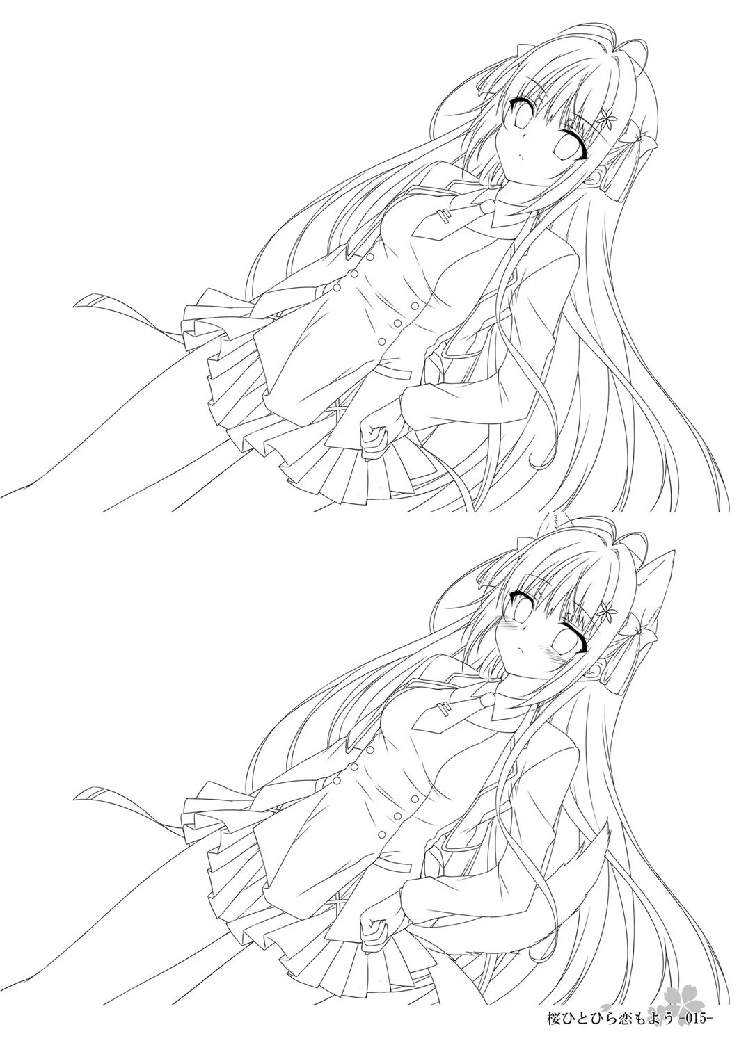 桜ひとひら恋もよう Original Picture Collection 15ページ