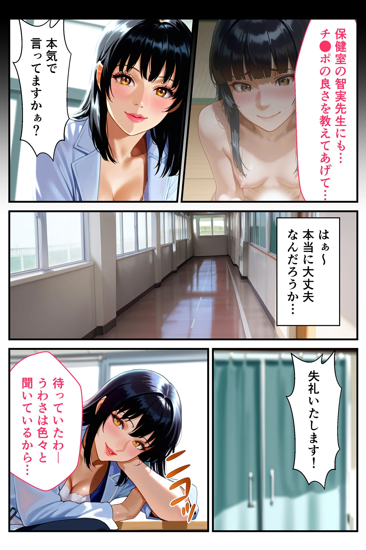 快楽学園 どすけべ先生とハメ放題！4 〜養護教諭 岩崎智実〜 7ページ