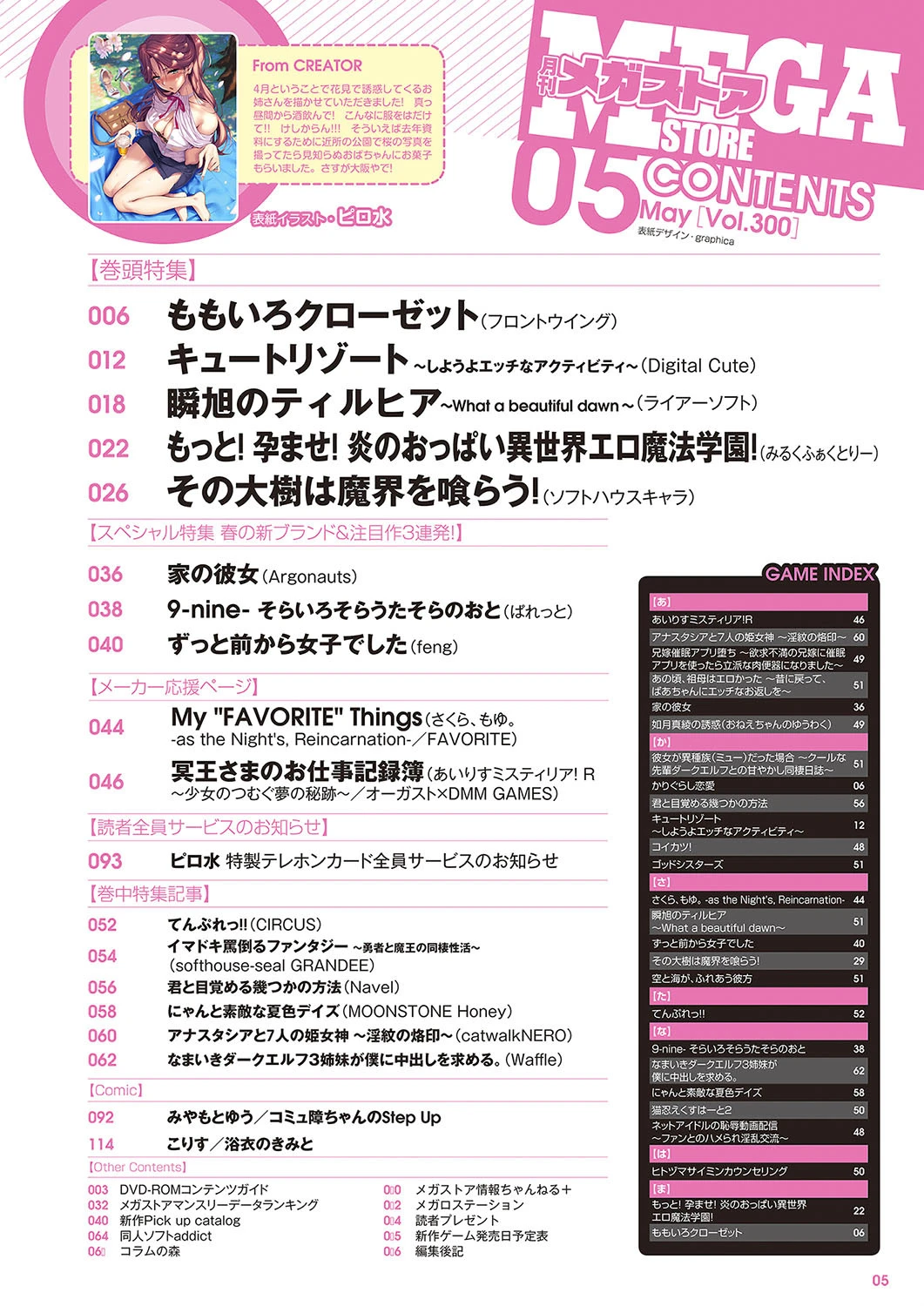 月刊メガストア 2018年5月号 3ページ