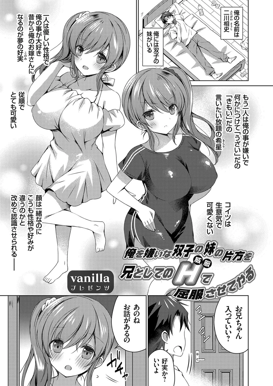 俺を嫌いな双子の妹の片方を兄としてのH（ルビ:威厳）で屈服させてやる vanilla