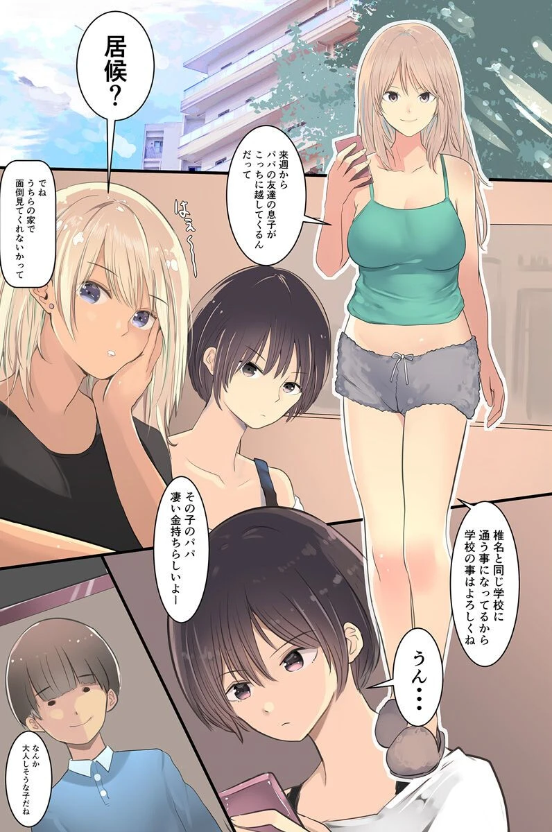 全員可愛い三姉妹と同居することになった俺は彼女たちの弱味を握って（単話） 2ページ