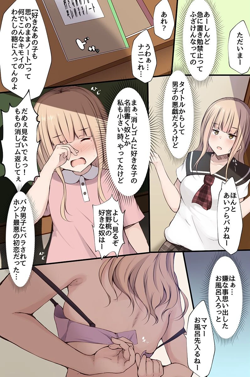 清楚ビッチがエロノートを使ったら？満たされない欲を求めて過激なセックスでイキ狂う（単話） 2ページ