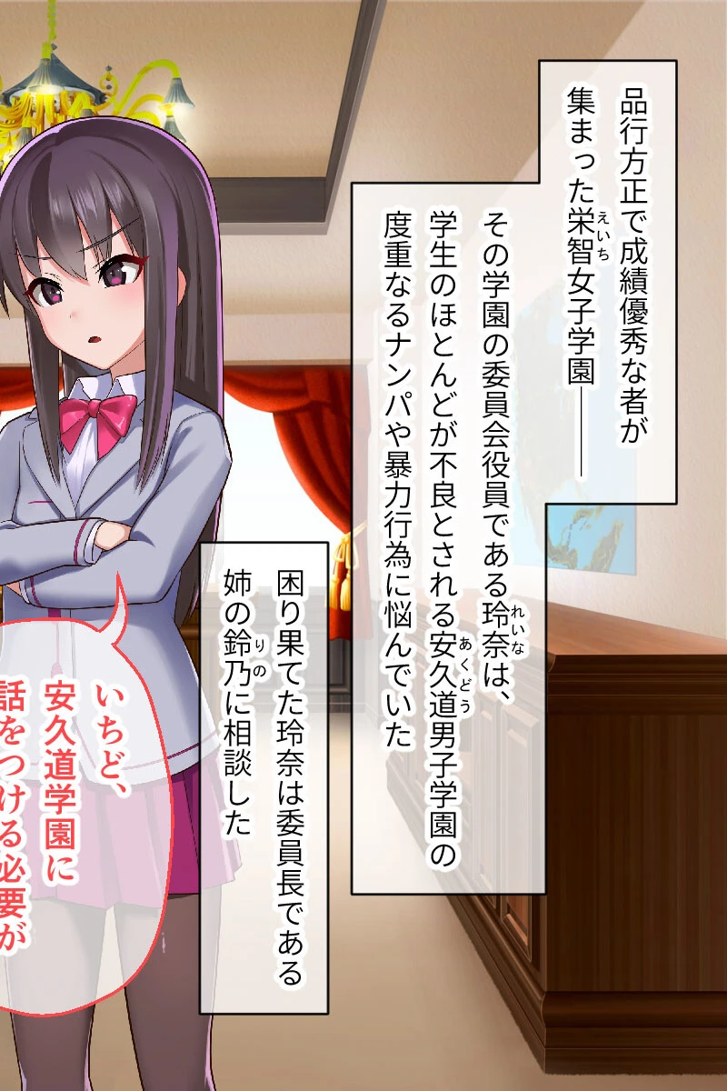 隷属調教 CGノベル版 〜不良集団の餌食になるエリート処女（おとめ）たち〜 2ページ