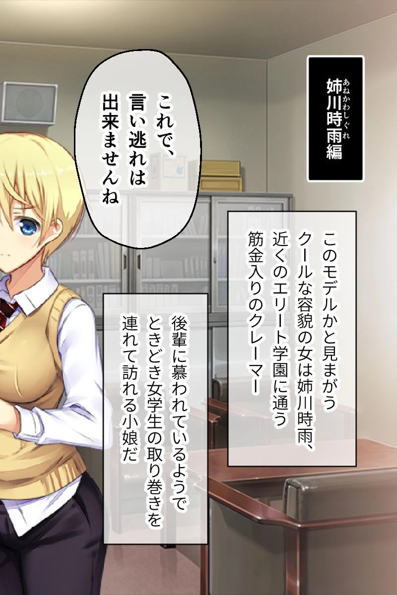 コンビニ少女Z CGノベル版 後編 〜万引き美女ハーレム！ボーイッシュ娘と汚職レポーター母〜 モザイク版 2ページ