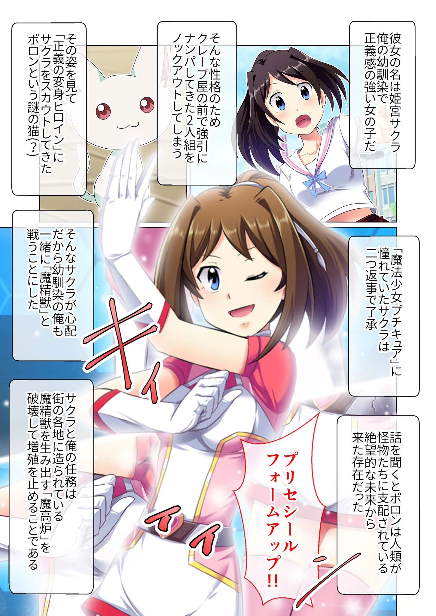 光桜閃姫プリセシール 〜敗北で堕ちるNTR変身ヒロイン〜 モザイク版 3ページ