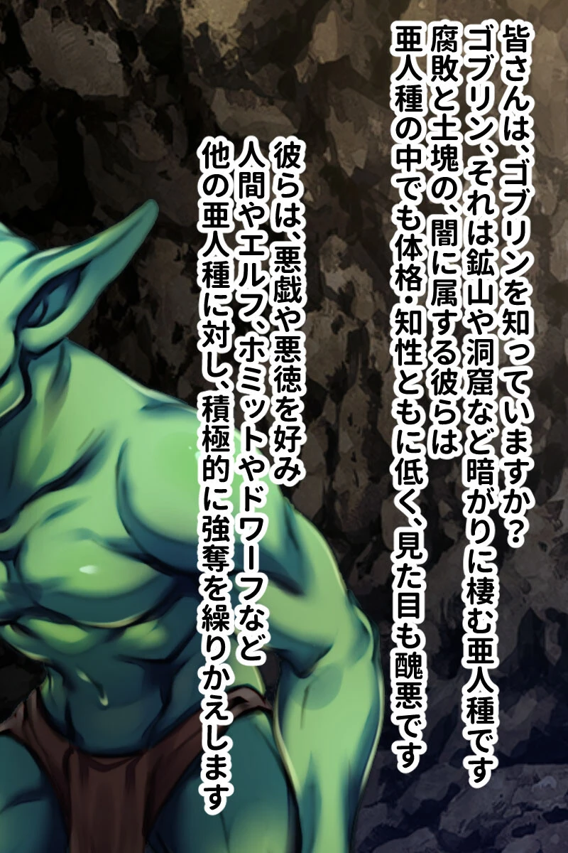 略奪・生殖・繁殖のゴブリン姦 〜本能ままに暴虐を尽くす洞窟の主〜【CG集コレクション ミニ】 3ページ