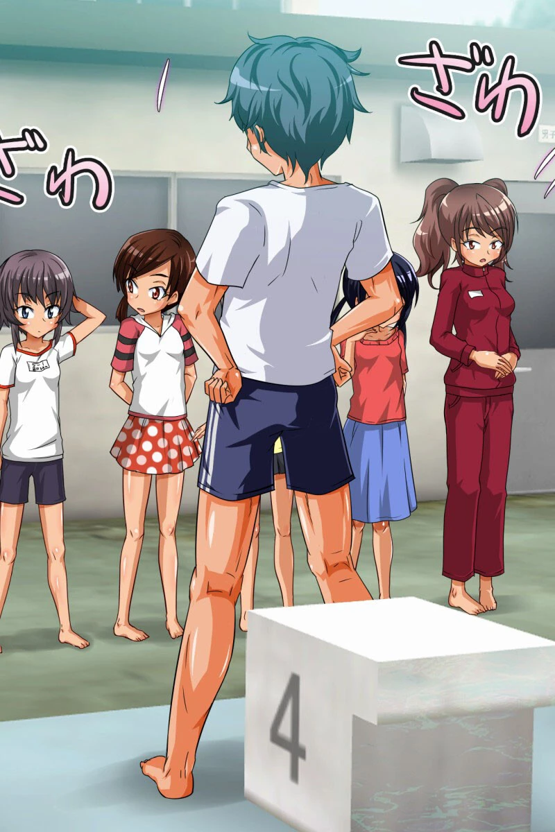 全裸で水泳授業しちゃいました！ 4ページ