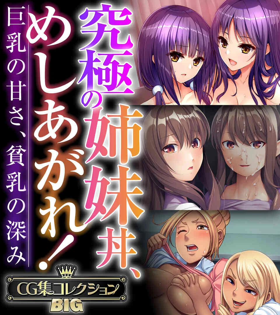 究極の姉妹丼、めしあがれ！〜巨乳の甘さ、貧乳の深み〜【CG集コレクションBIG】 エロ漫画 無料