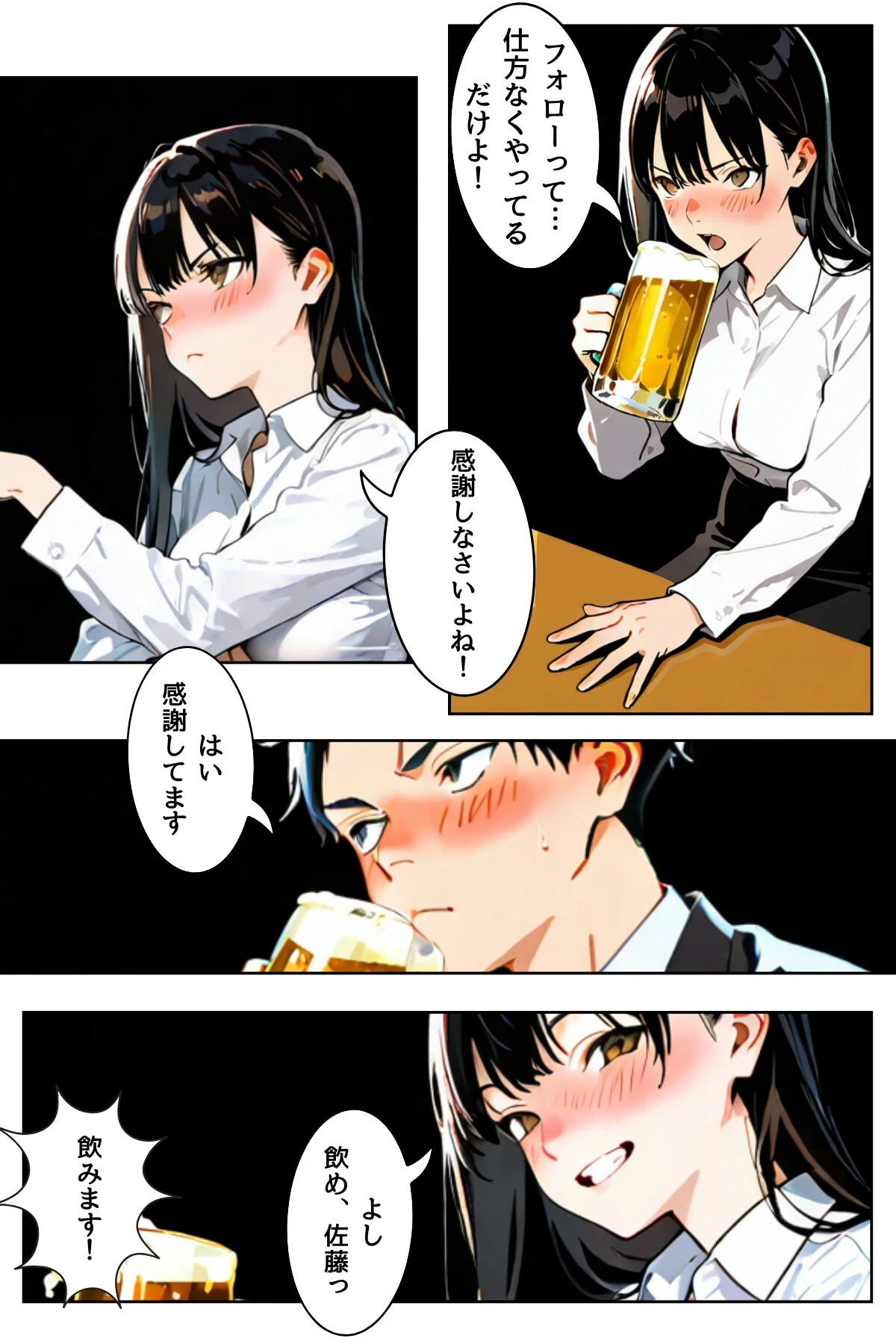 OLレイナ、残業の果てに 〜ツンデレ上司と部下の夜〜(フルカラー) 18ページ