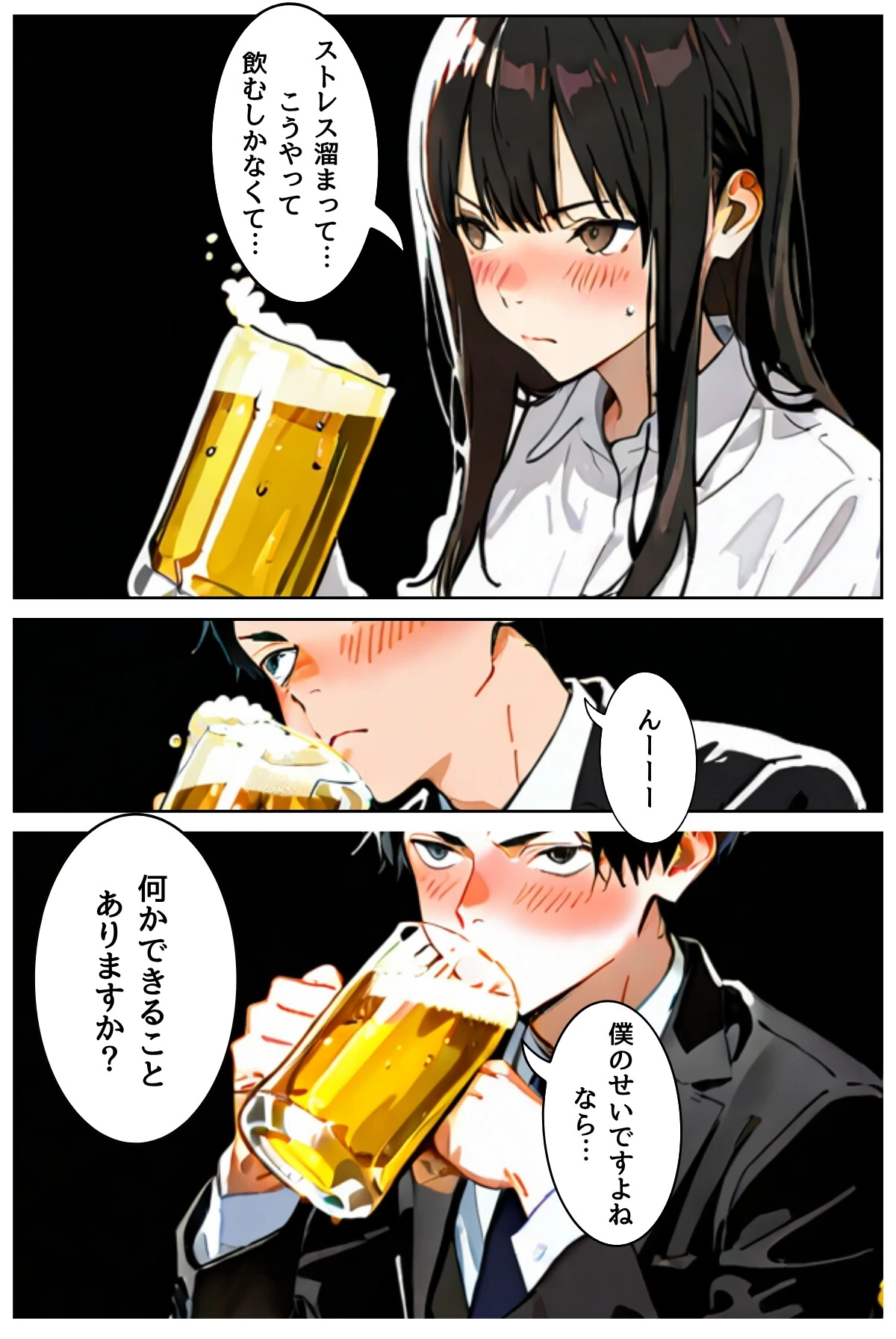 OLレイナ、残業の果てに 〜ツンデレ上司と部下の夜〜(フルカラー) 23ページ