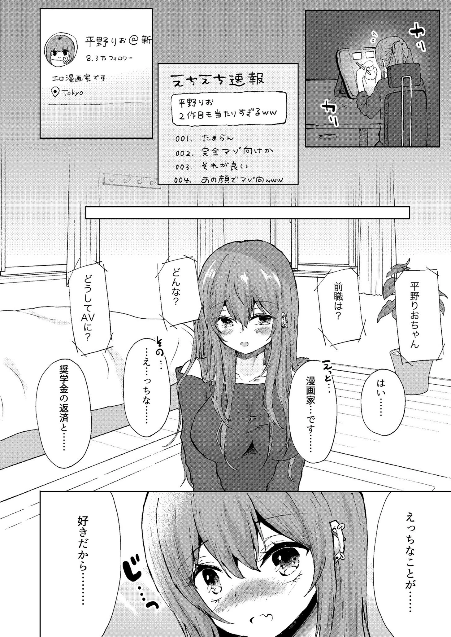 女性作家のエッチな日常【18禁】（単話） 6ページ