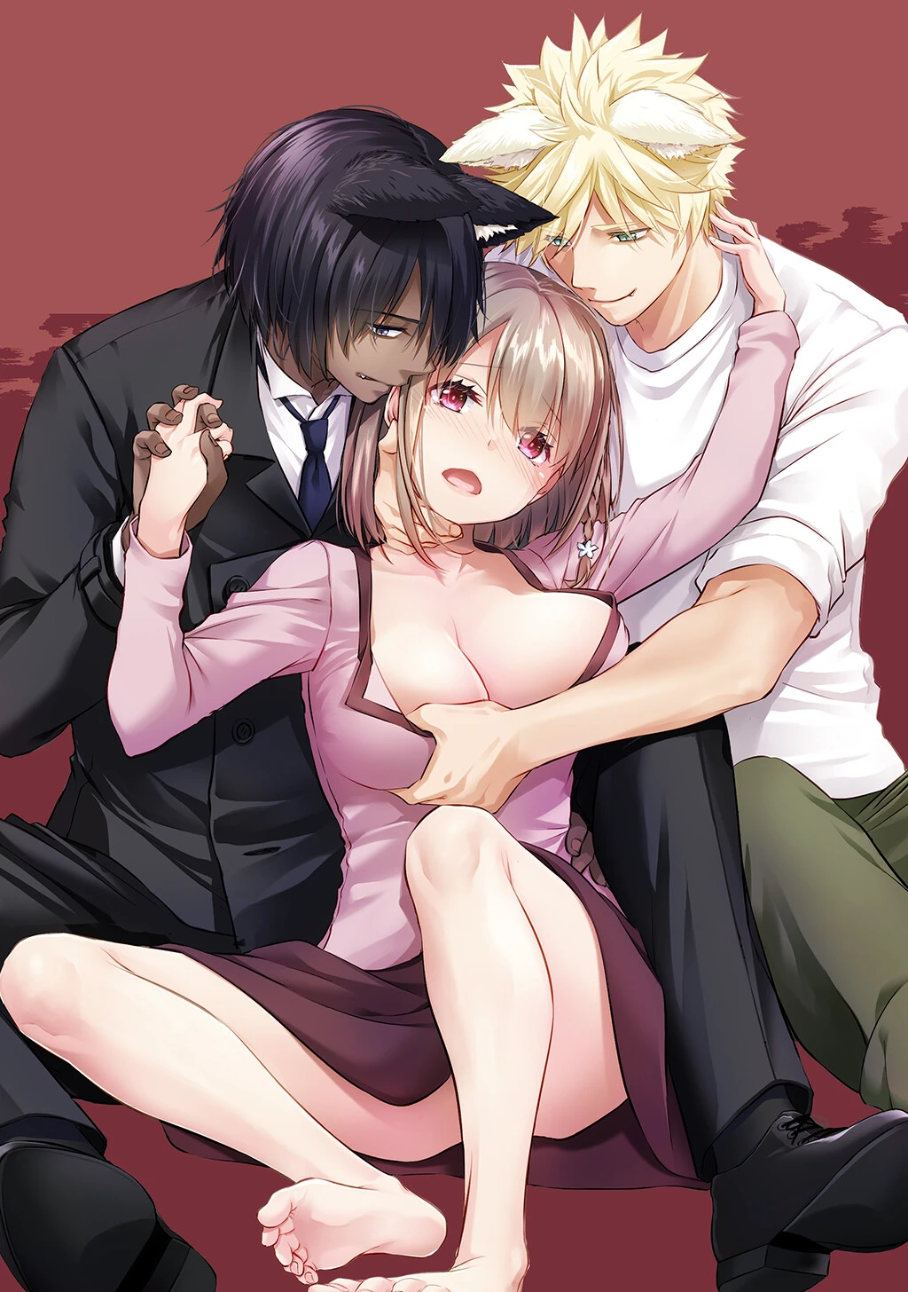 ツガイの仔【デジタル修正版】 家族同然の発情ケモ耳男子2人に求められて困ってます 2ページ