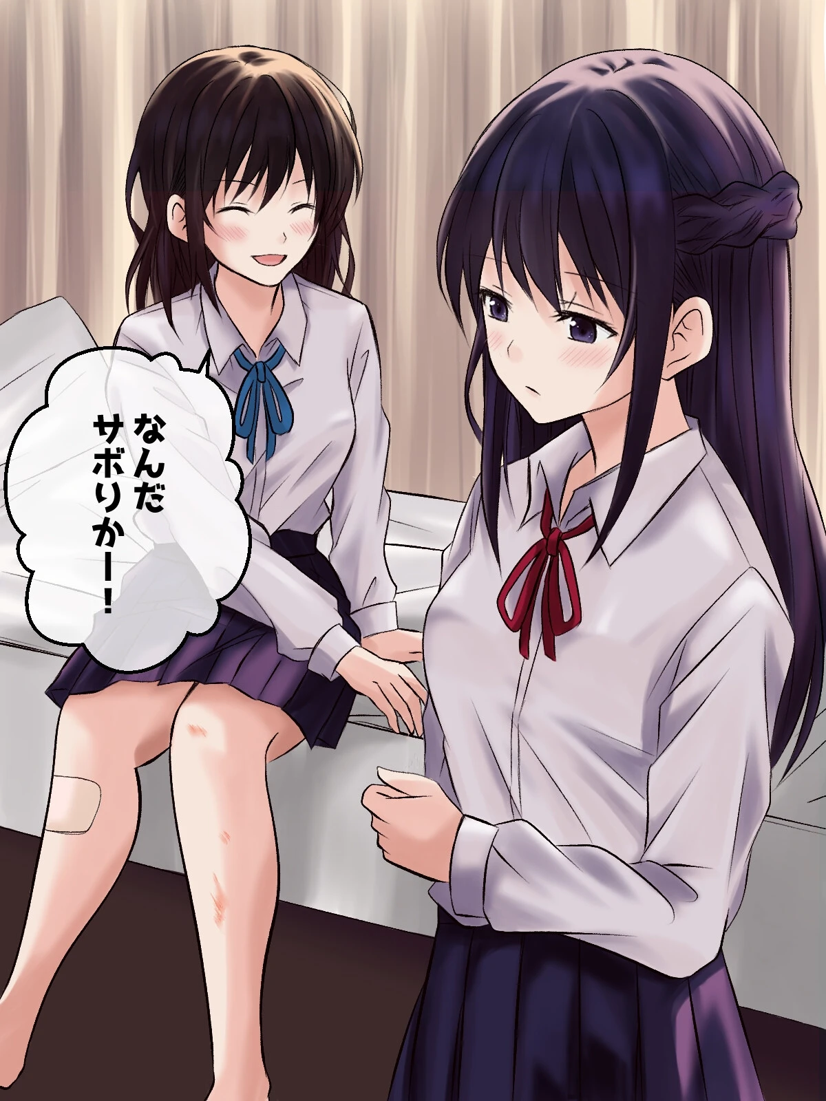 憧れの先輩と保健室で百合エッチ 10ページ