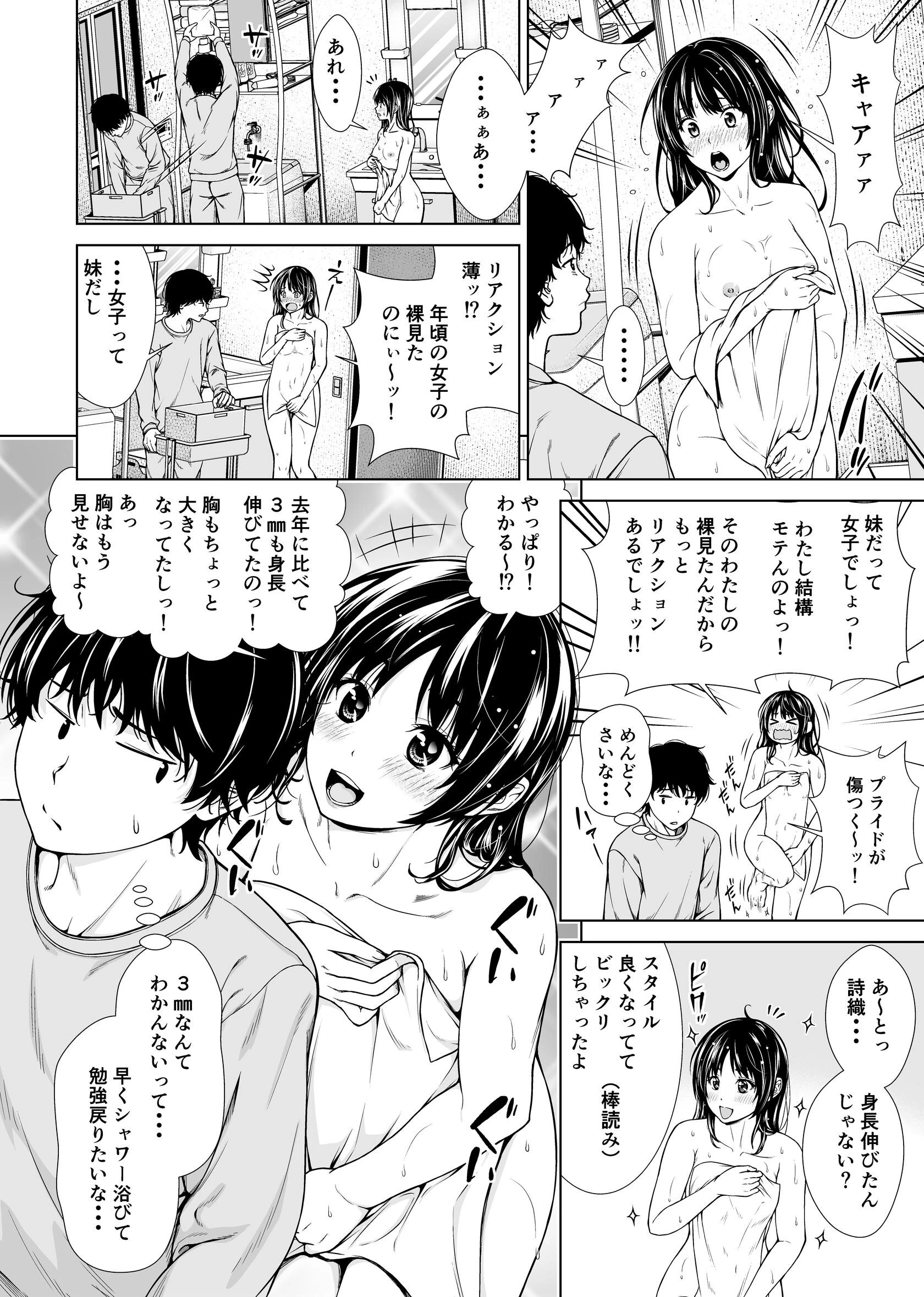 お風呂で妹と秘密の情事（単話） 4ページ