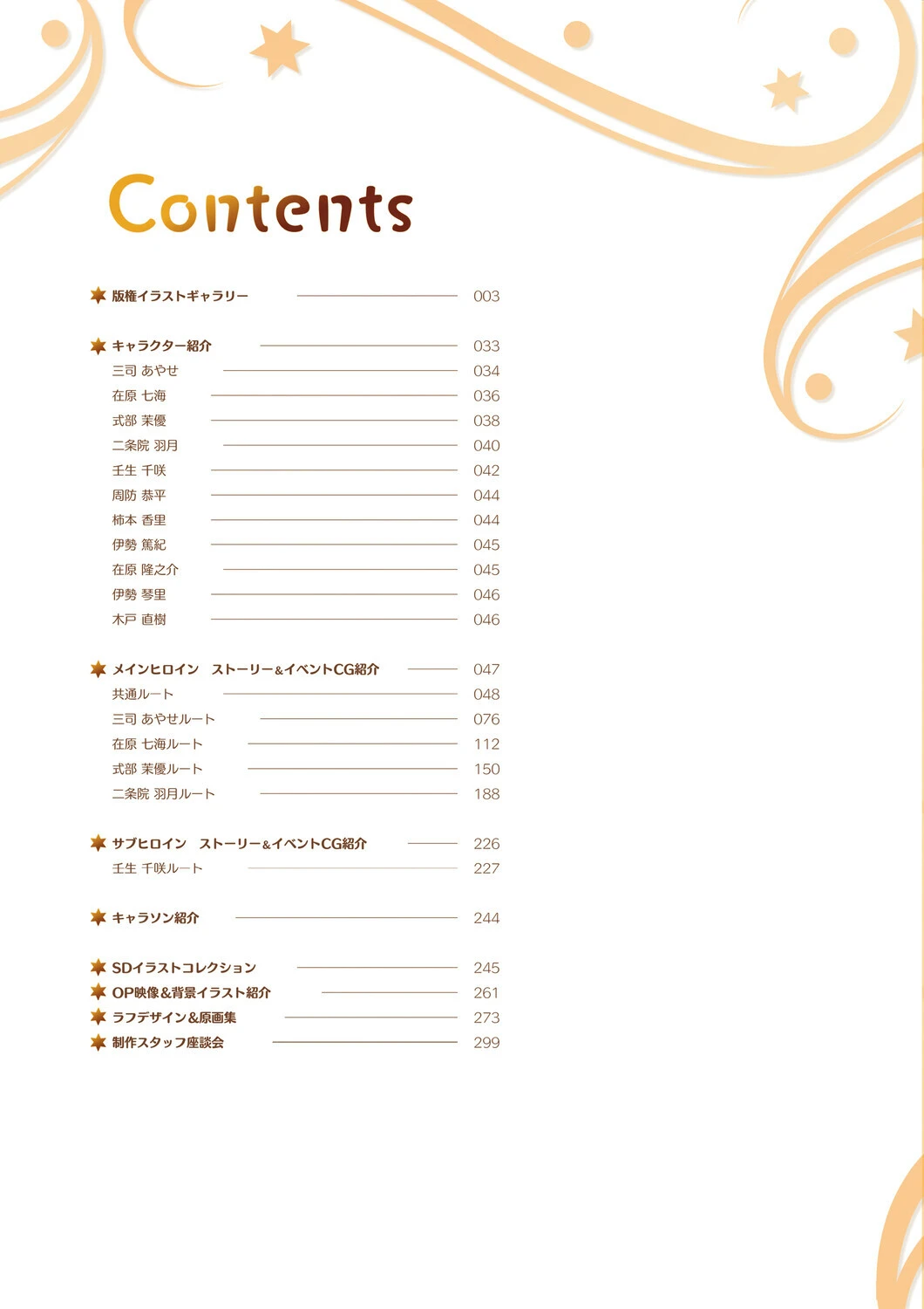 オフィシャル・ビジュアルファンブック 4ページ