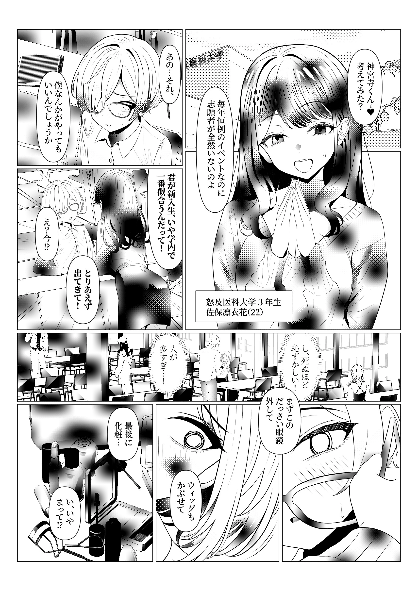 はやと先生のメス化カルテ 4ページ