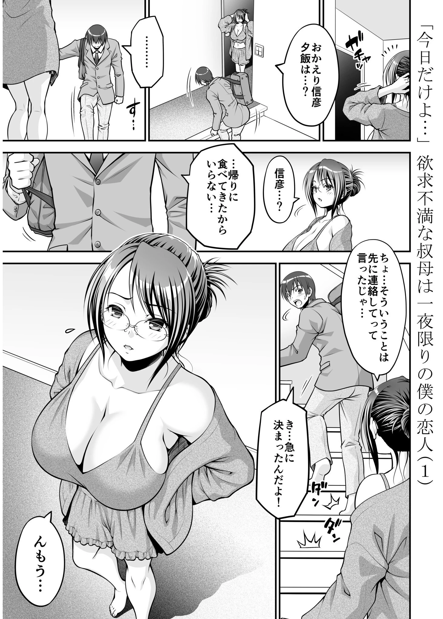 欲求不満な叔母は一夜限りの僕の恋人【電子単行本】 3ページ