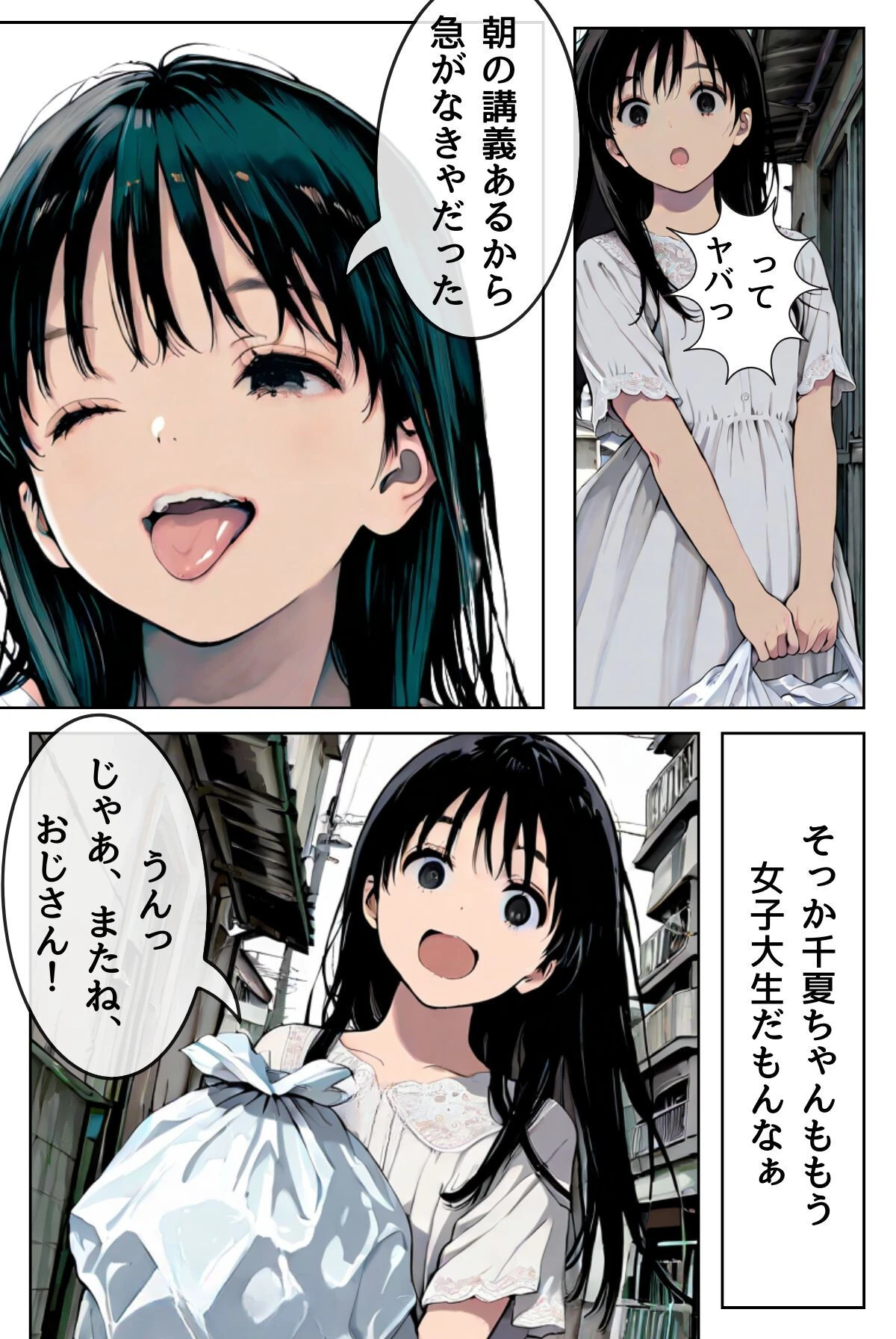 千夏ちゃんそのエッチなバイトはマズイって〜隣の家のお嬢さんがおっぱぶで働いてた件〜 6ページ