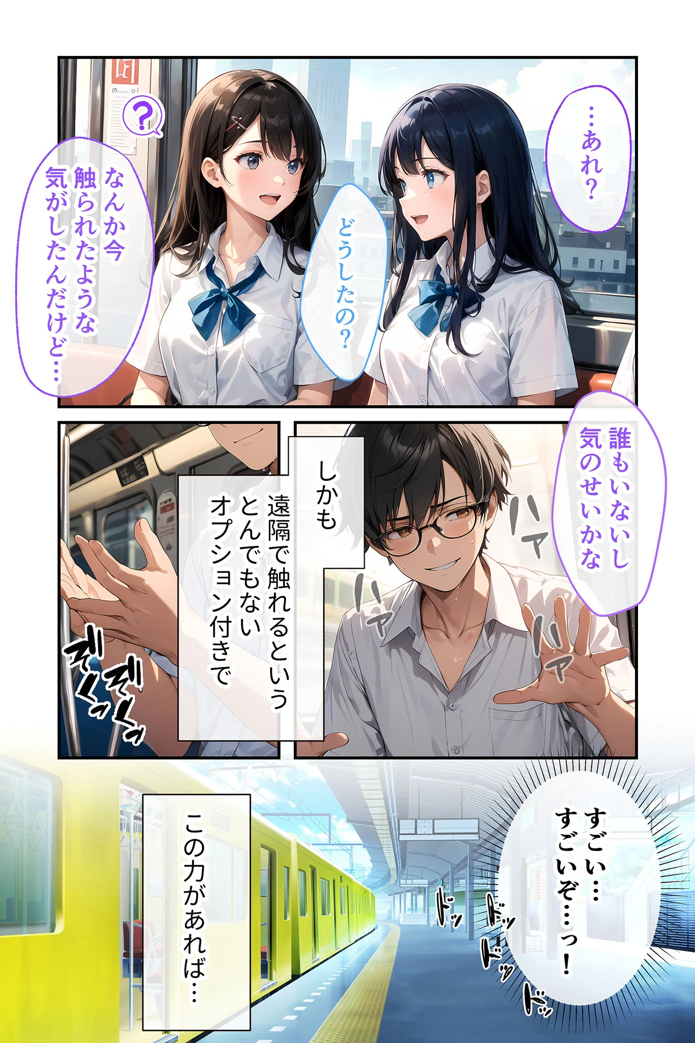 陰キャの僕、透視の力を手に入れる。第一話 〜狙いはギャルと優等生〜 モザイク版 5ページ