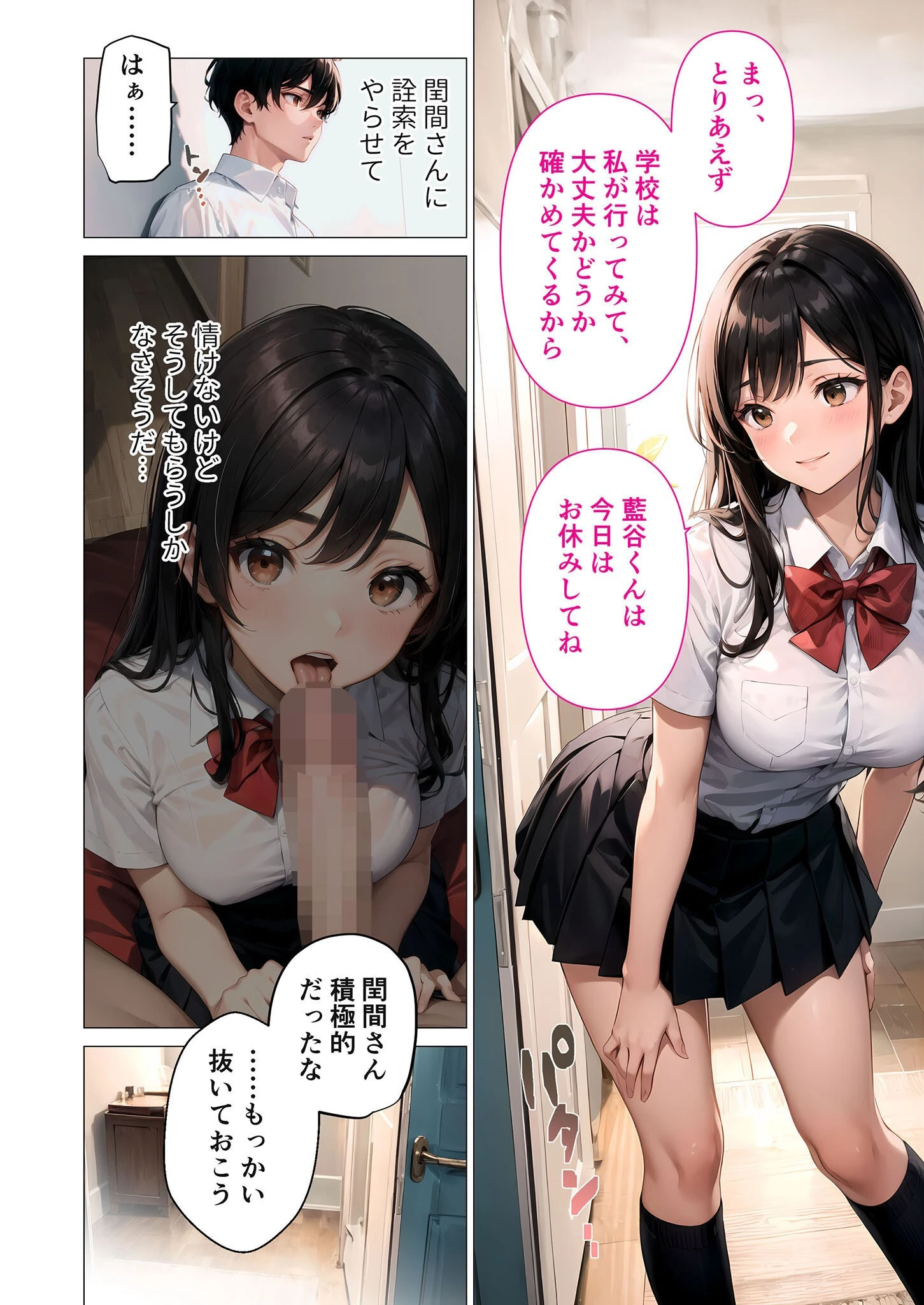 僕と彼女のミダラな恋心 第2話 〜強かな彼女のえっちな思惑〜 モザイク版 4ページ