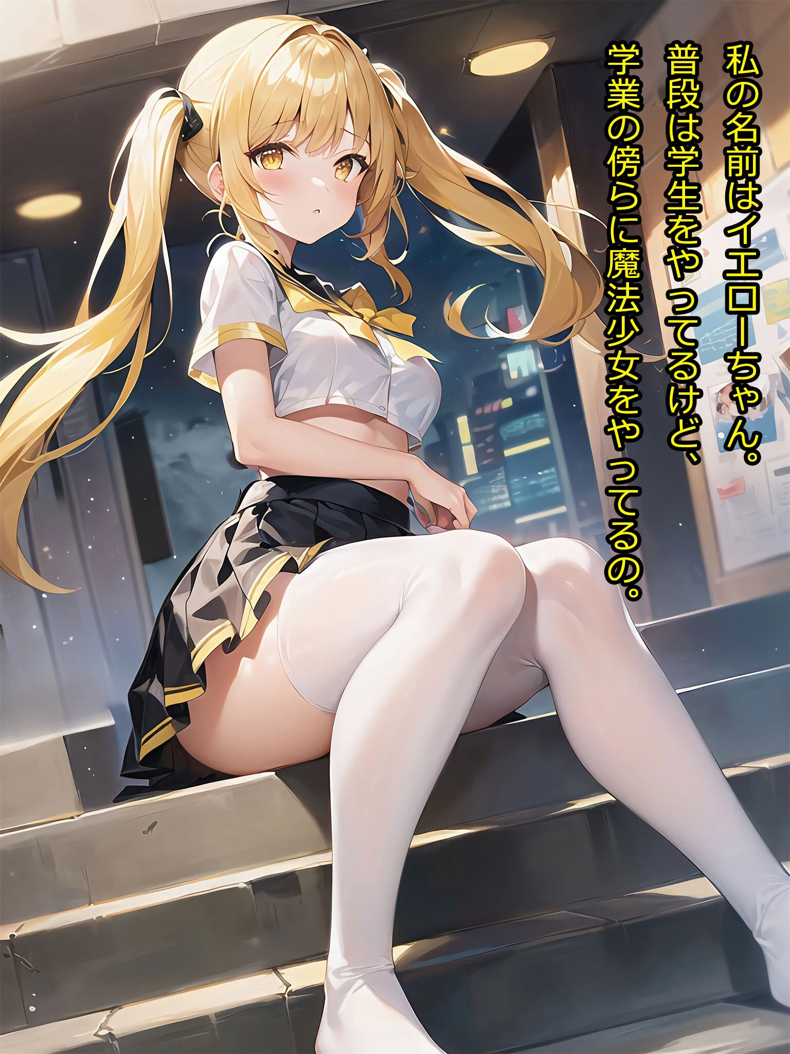 【イエロー編】禁断の悪堕ち変身ヒロイン モザイク版 4ページ